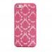 iPhone SE 5 5s - Carved Damask Vintage Pattern Matte PC Hard Protective Cover Case - Pink